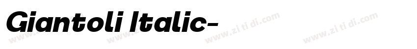 Giantoli Italic字体转换 Giantoli Italic字体转换